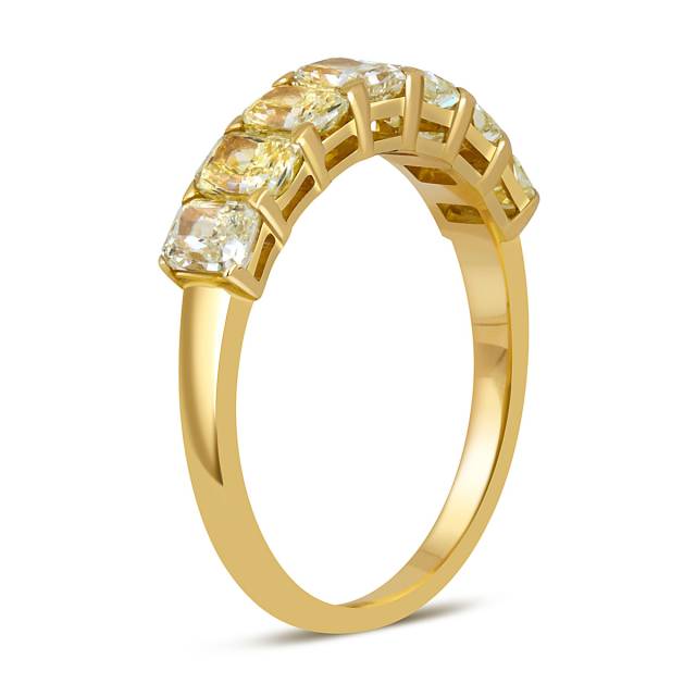 Кольцо из жёлтого золота с жёлтыми бриллиантами (051831)