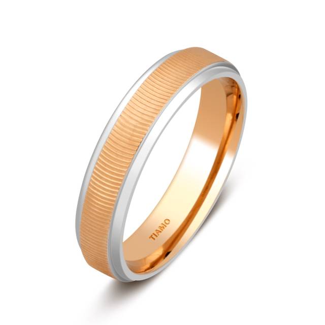 Обручальное кольцо из комбинированного золота TIAMO (047948)
