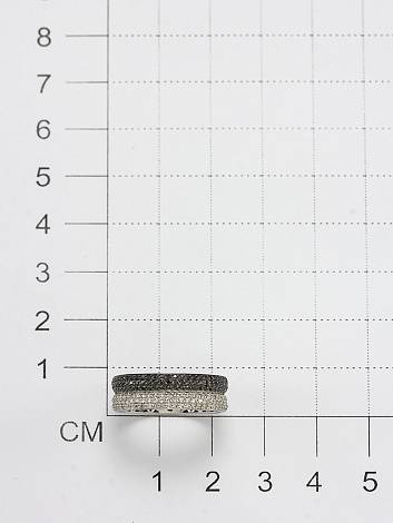 Кольцо из белого золота с бриллиантами (058365)