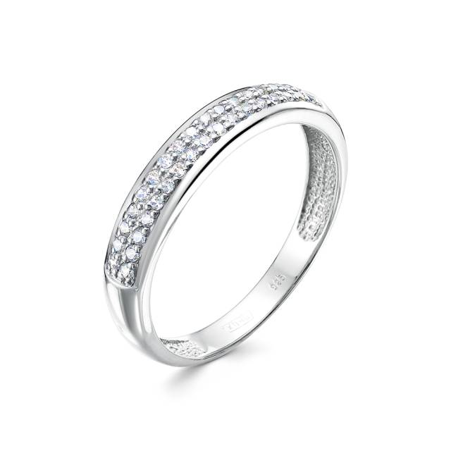 Кольцо из белого золота с бриллиантами (052708)