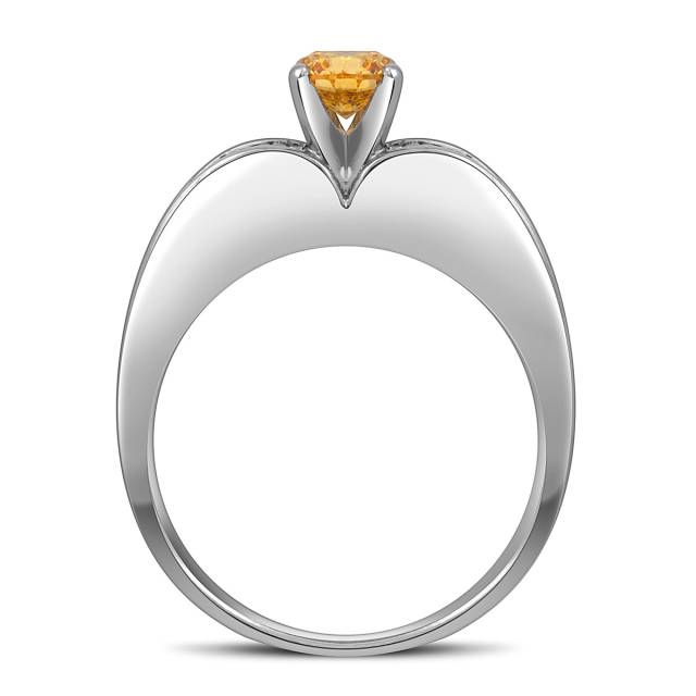 Помолвочное кольцо из белого золота с бриллиантами (049571)