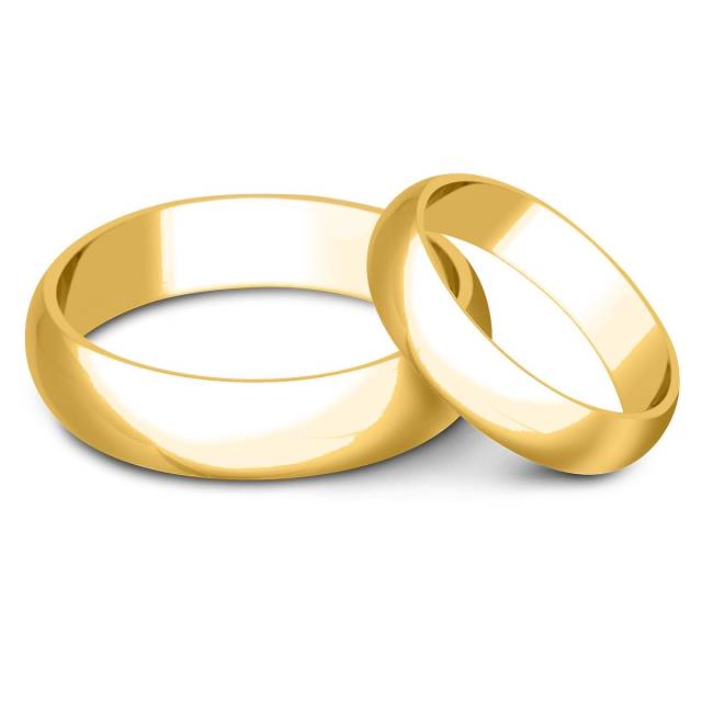 Обручальное кольцо из жёлтого золота (000405)