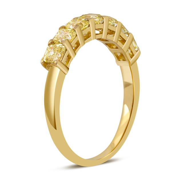 Кольцо из жёлтого золота с жёлтыми бриллиантами (051816)