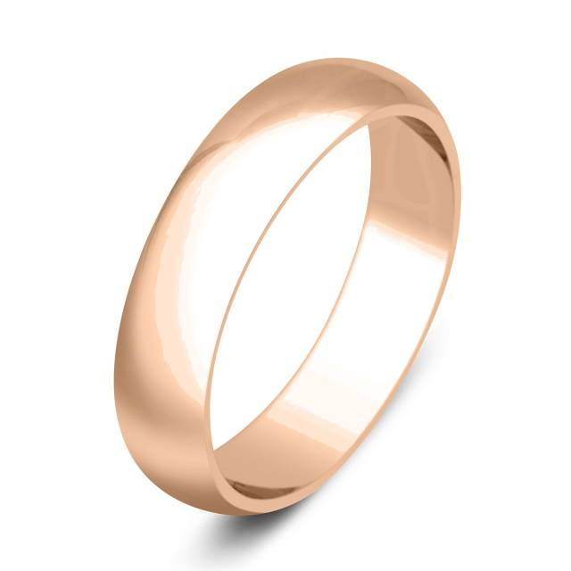 Обручальное кольцо из красного золота (000433)