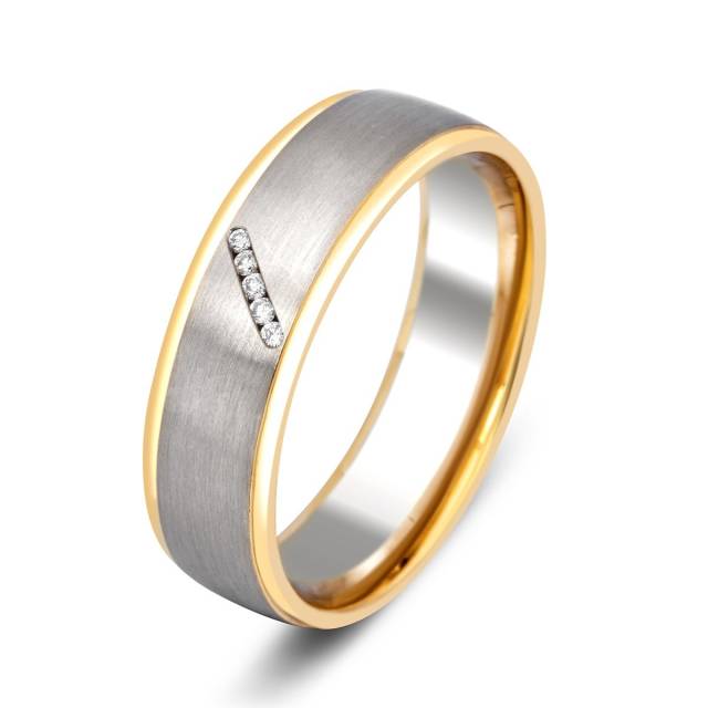 Обручальное кольцо с бриллиантами Peter Heim (010971)