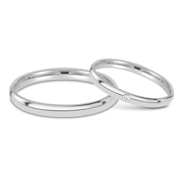 Обручальное кольцо из платины (024758)