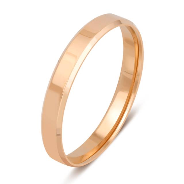 Обручальное кольцо из красного золота (038003)