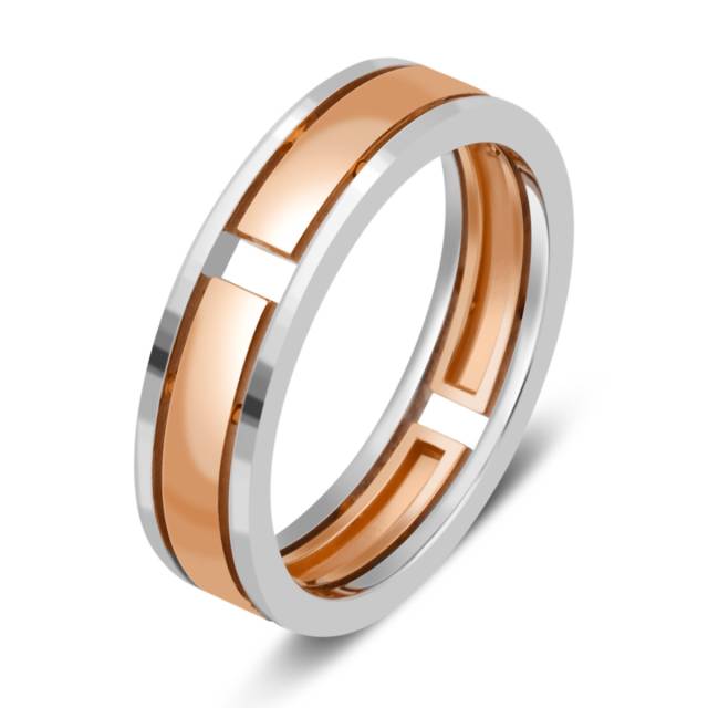 Обручальное кольцо из комбинированного золота (038015)