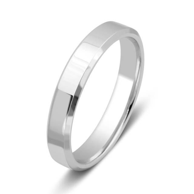 Обручальное кольцо из белого золота (003520)