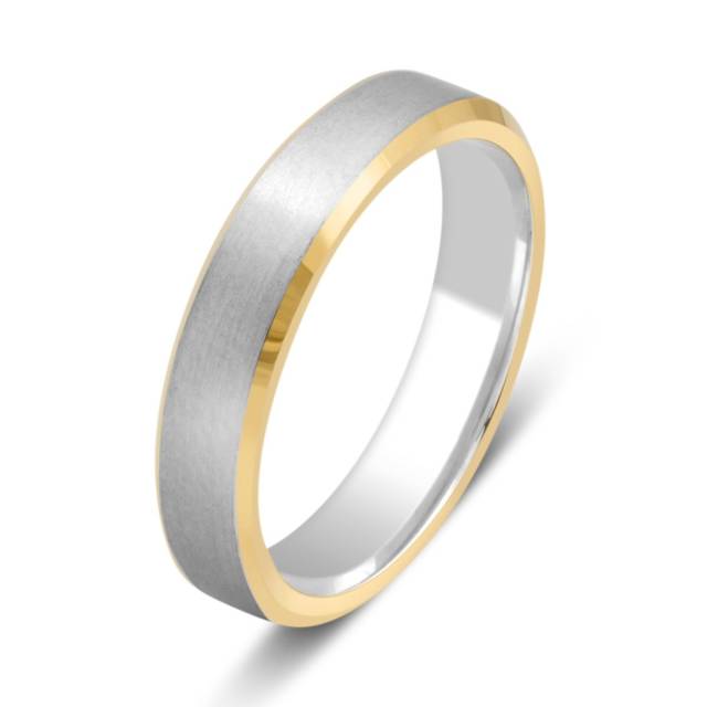 Обручальное кольцо из комбинированного золота (028788)