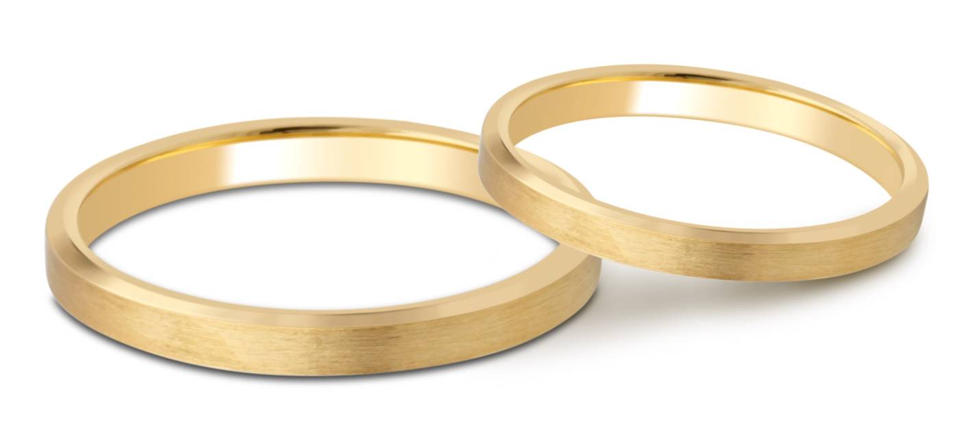 Обручальное кольцо из жёлтого золота (028674)