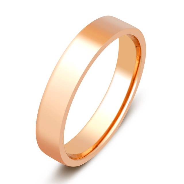 Обручальное кольцо из красного золота (005387)