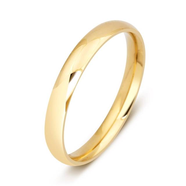 Обручальное кольцо из желтого золота (000358)