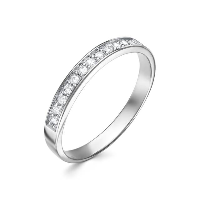 Кольцо из белого золота с бриллиантами (053962)