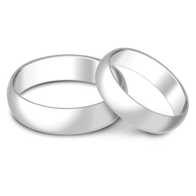 Обручальное кольцо из платины (008298)