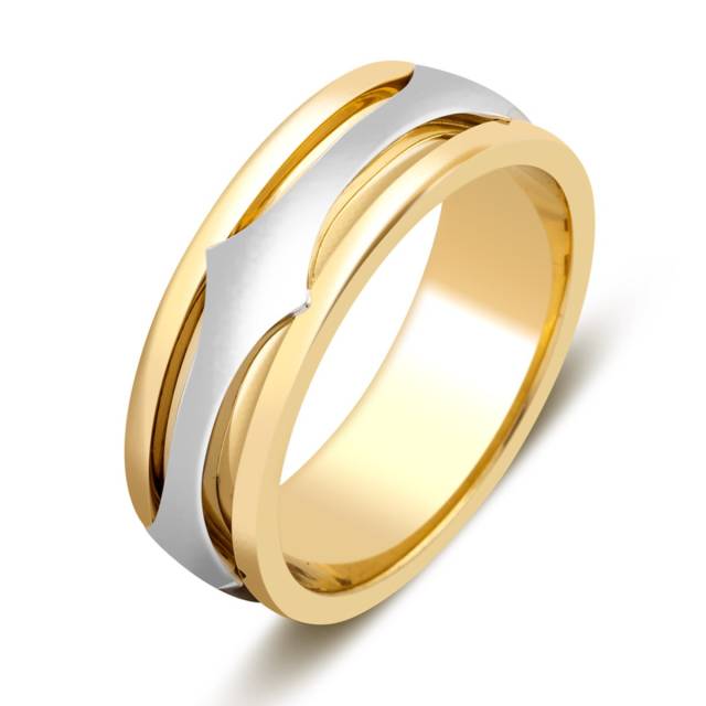 Обручальное кольцо из жёлтого золота (027073)