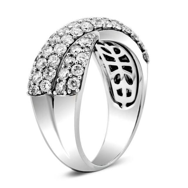 Кольцо из белого золота с бриллиантами (012699)
