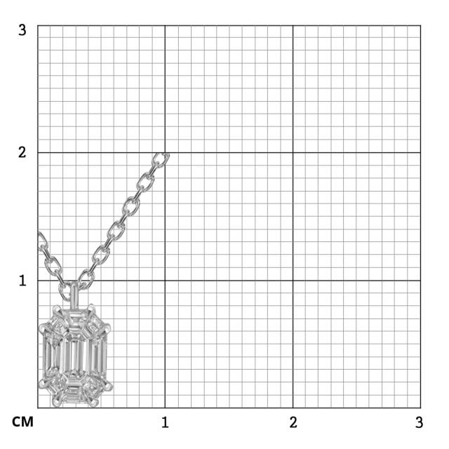 Колье из белого золота с бриллиантами (055162)