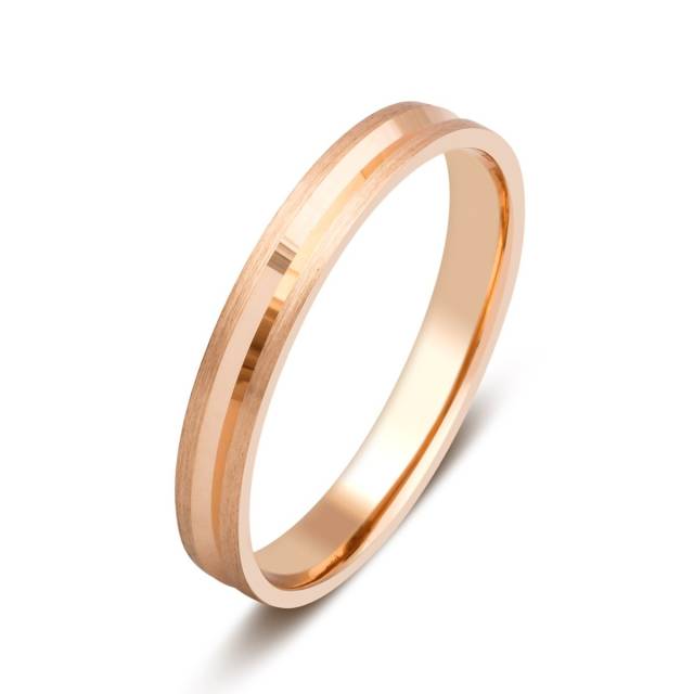 Обручальное кольцо из красного золота (024242)