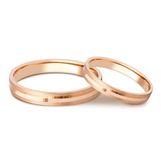 Обручальное кольцо из красного золота (024242)
