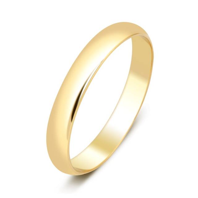 Обручальное кольцо из желтого золота (000403)