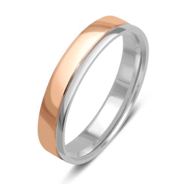 Обручальное кольцо из комбинированного золота (037977)