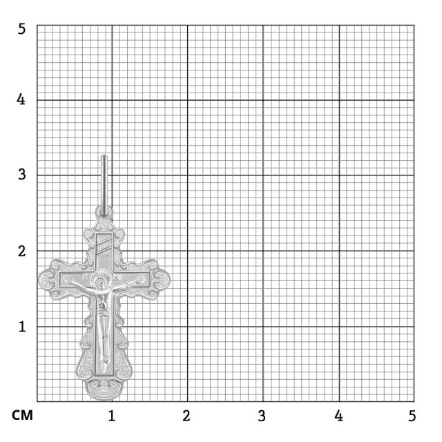 Кулон крест из платины (044906)
