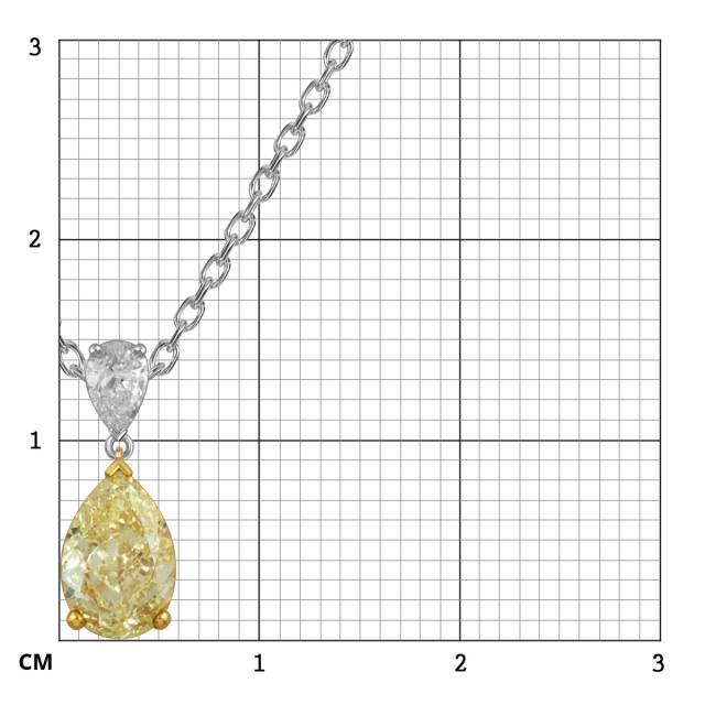 Колье из комбинированного золота с бриллиантами (059142)