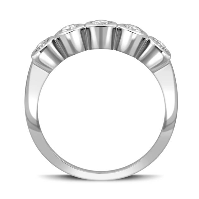 Кольцо из белого золота с бриллиантами (035749)
