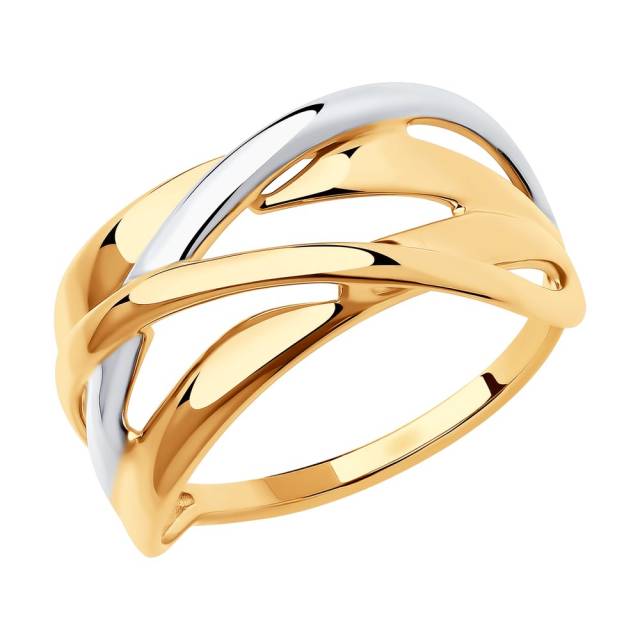 Кольцо из комбинированного золота (045692)