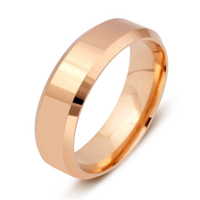 Обручальное кольцо из красного золота (045835)