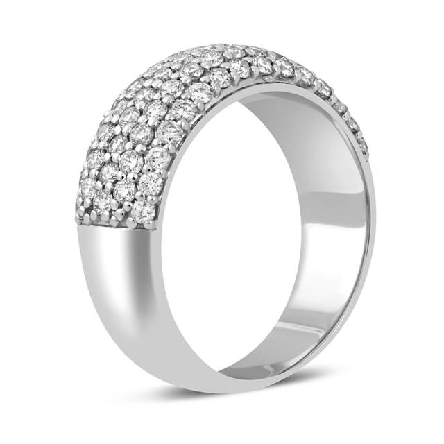 Кольцо из белого золота с бриллиантами (045928)