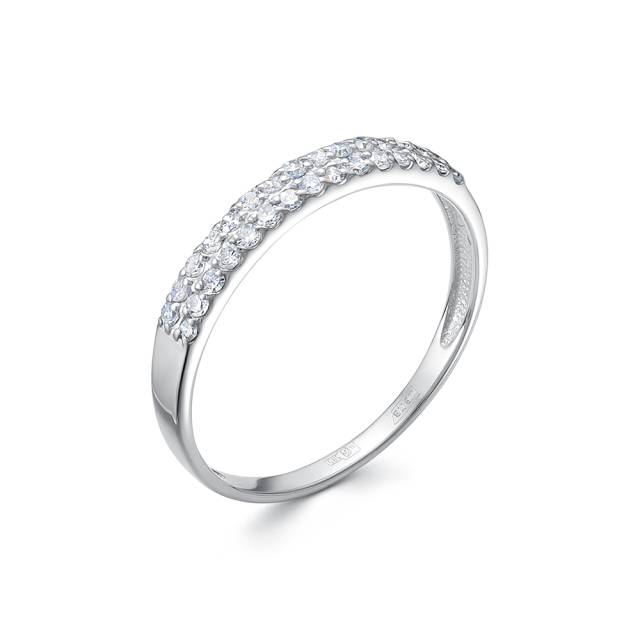 Кольцо из белого золота с бриллиантами (053976)