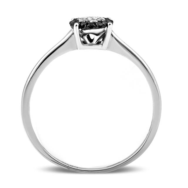 Помолвочное кольцо из белого золота с бриллиантами (001360)
