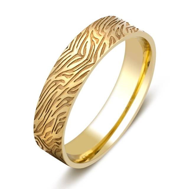 Обручальное кольцо из жёлтого золота (026010)