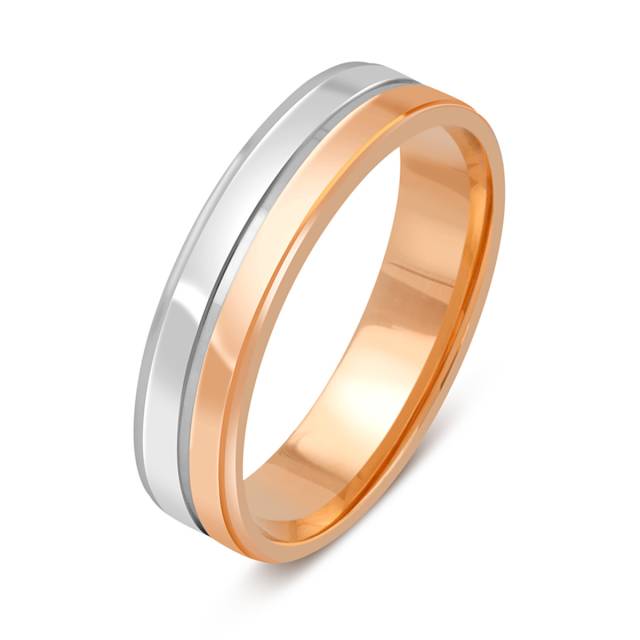 Обручальное кольцо из комбинированного золота (045280)