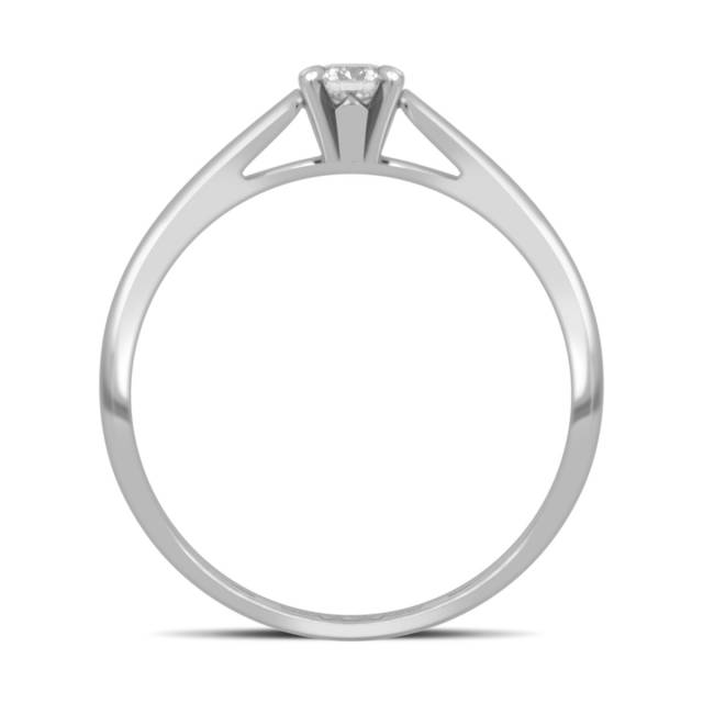 Помолвочное кольцо из белого золота с бриллиантом (038980)