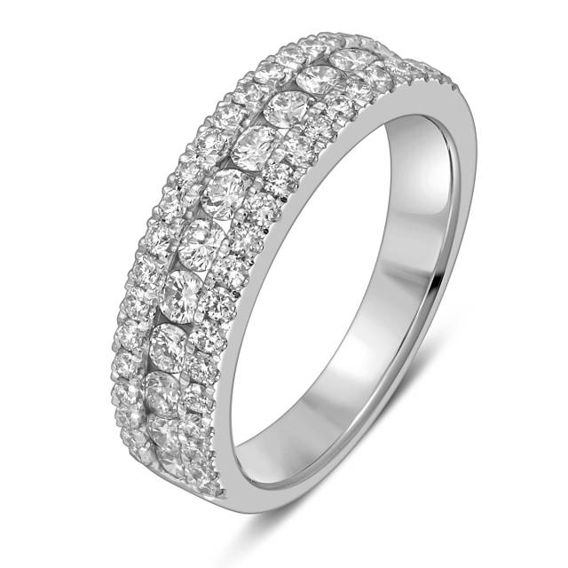 Кольцо из белого золота с бриллиантами "Crivelli" (052597)
