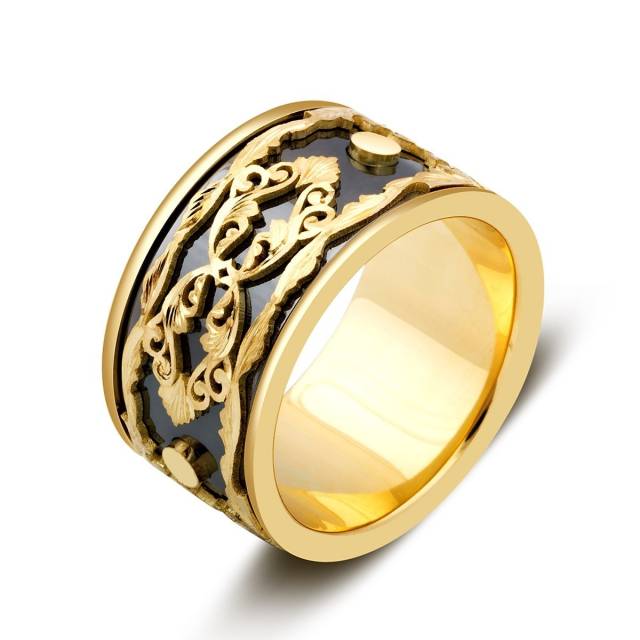 Обручальное кольцо из жёлтого золота (024459)