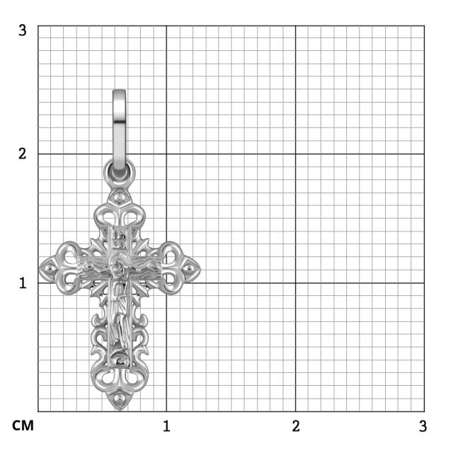Кулон крест из платины (054302)