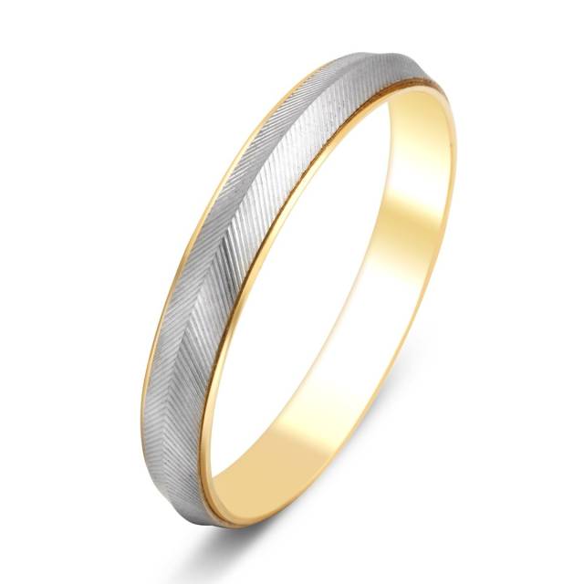 Обручальное кольцо из комбинированного золота TIAMO (000053)