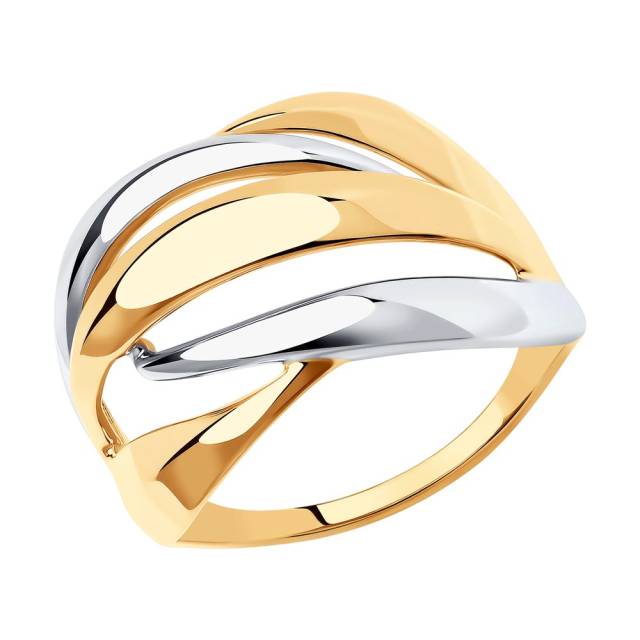 Кольцо из комбинированного золота (045694)
