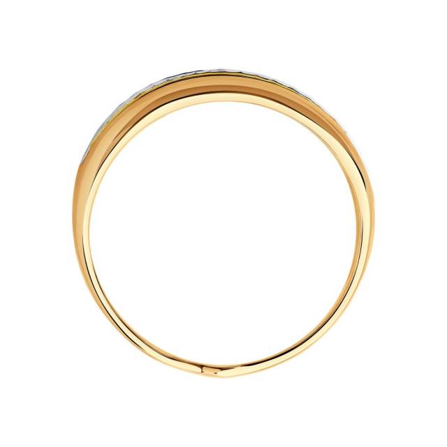 Кольцо из комбинированного золота (045687)