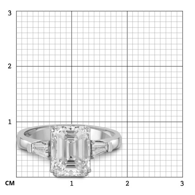 Помолвочное кольцо из белого золота с бриллиантами (051653)