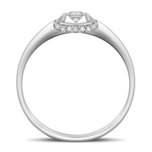Помолвочное кольцо из белого золота с бриллиантами (039795)