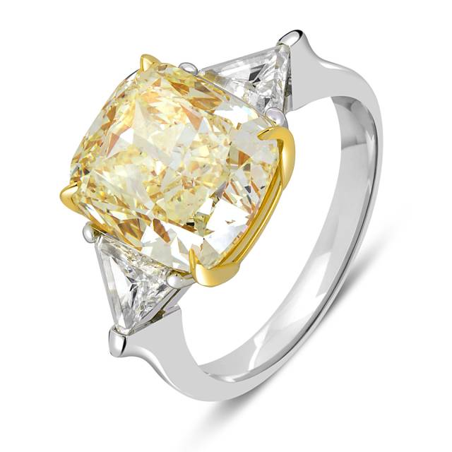 Помолвочное кольцо из белого золота с бриллиантами (051742)