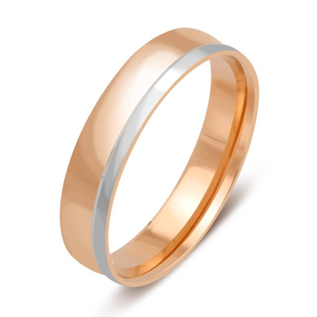 Обручальное кольцо из комбинированного золота (038053)