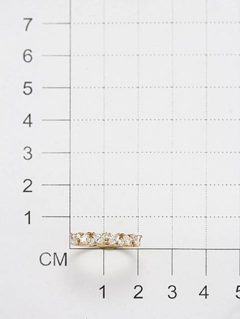 Кольцо из красного золота с бриллиантами (053673)