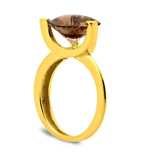 Кольцо из жёлтого золота с цитрином (028104)