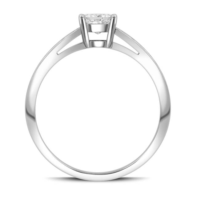 Помолвочное кольцо из белого золота с бриллиантами (049284)
